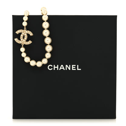 Chanel Pearl CC 100th Anniversary Necklace Light Gold 6 of 6