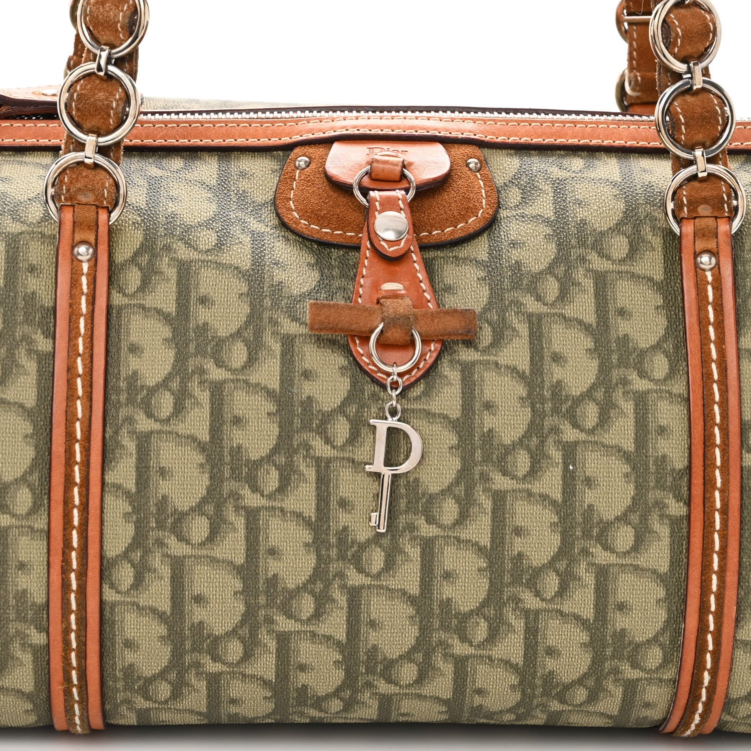 Christian Dior Monogram Trotter Romantique Boston Bag 7 of 9