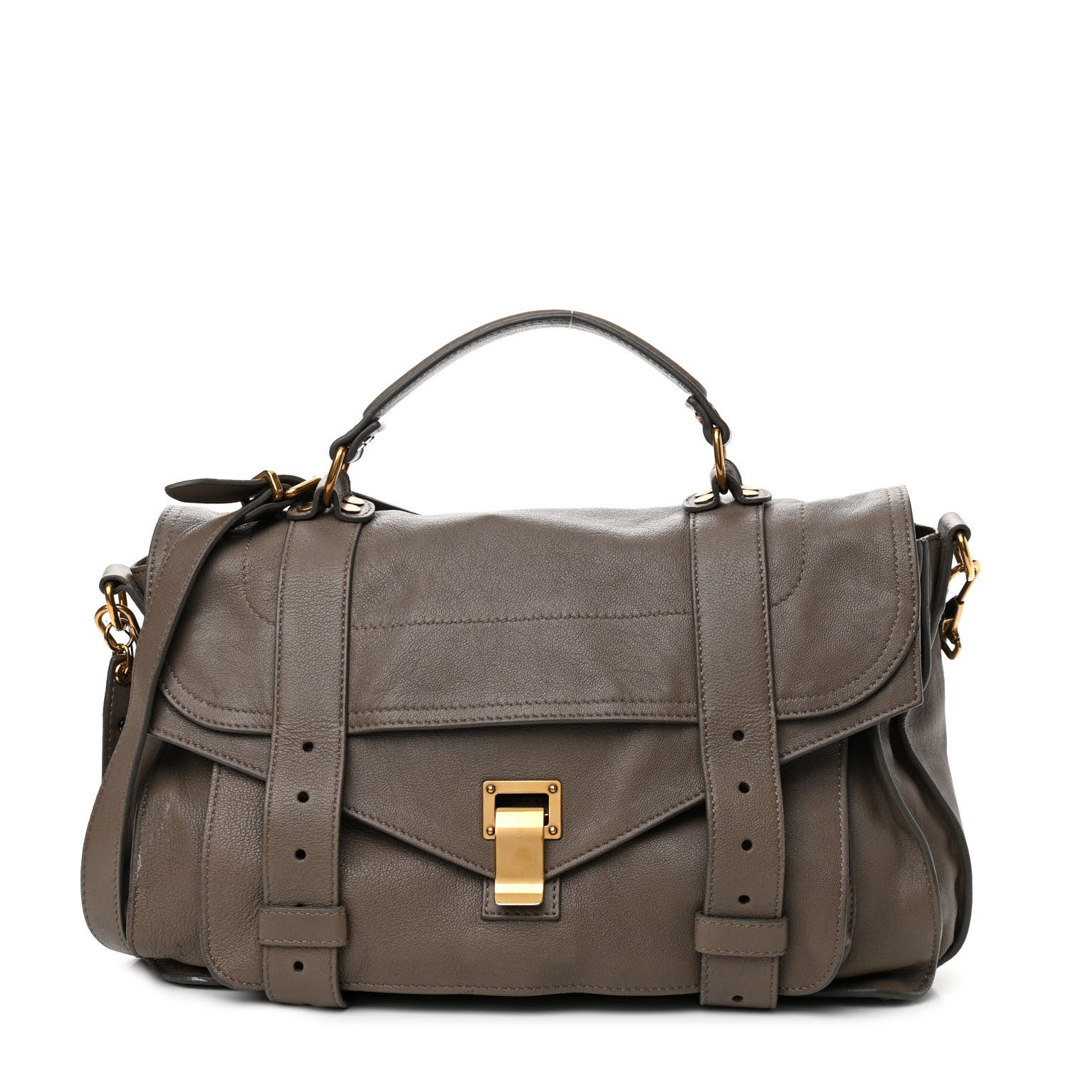 Proenza Schouler Lambskin Medium PS1 Satchel Smoke 1 of 17