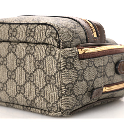 Gucci GG Supreme Monogram Azalea Calfskin Retro Interlocking G Multi-Function Bag Beige Ebony Brown Sugar 9 of 14