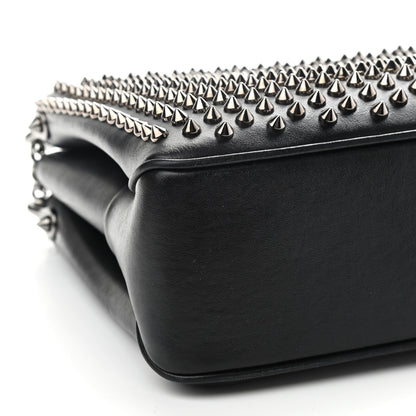 Christian Louboutin Calfskin Small Triloubi Paris Spikes Chain Bag Black 7 of 9
