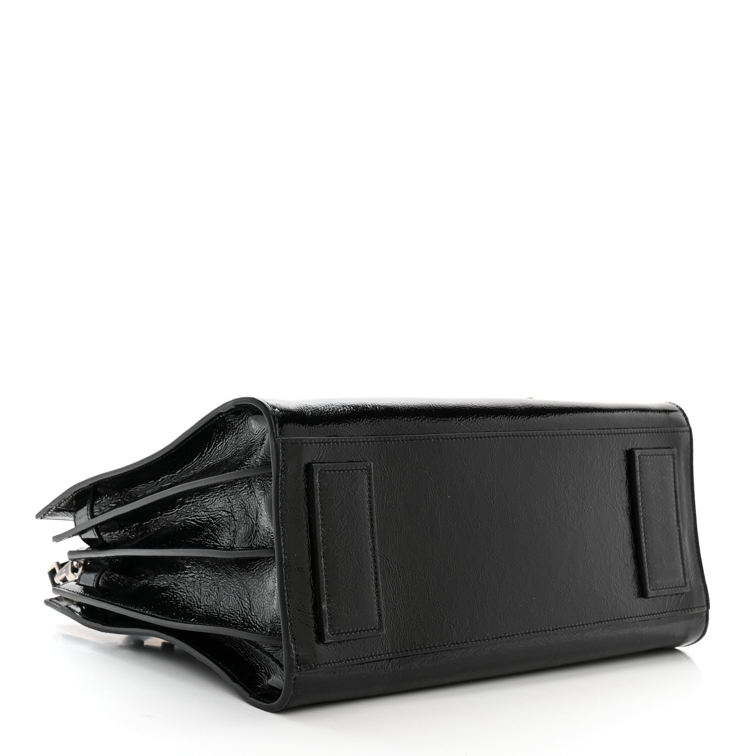 Saint Laurent Textured Patent Calfskin Small Sac De Jour Black 4 of 11