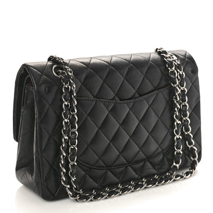 Chanel Lambskin Quilted Medium Double Flap Black 2 of 10