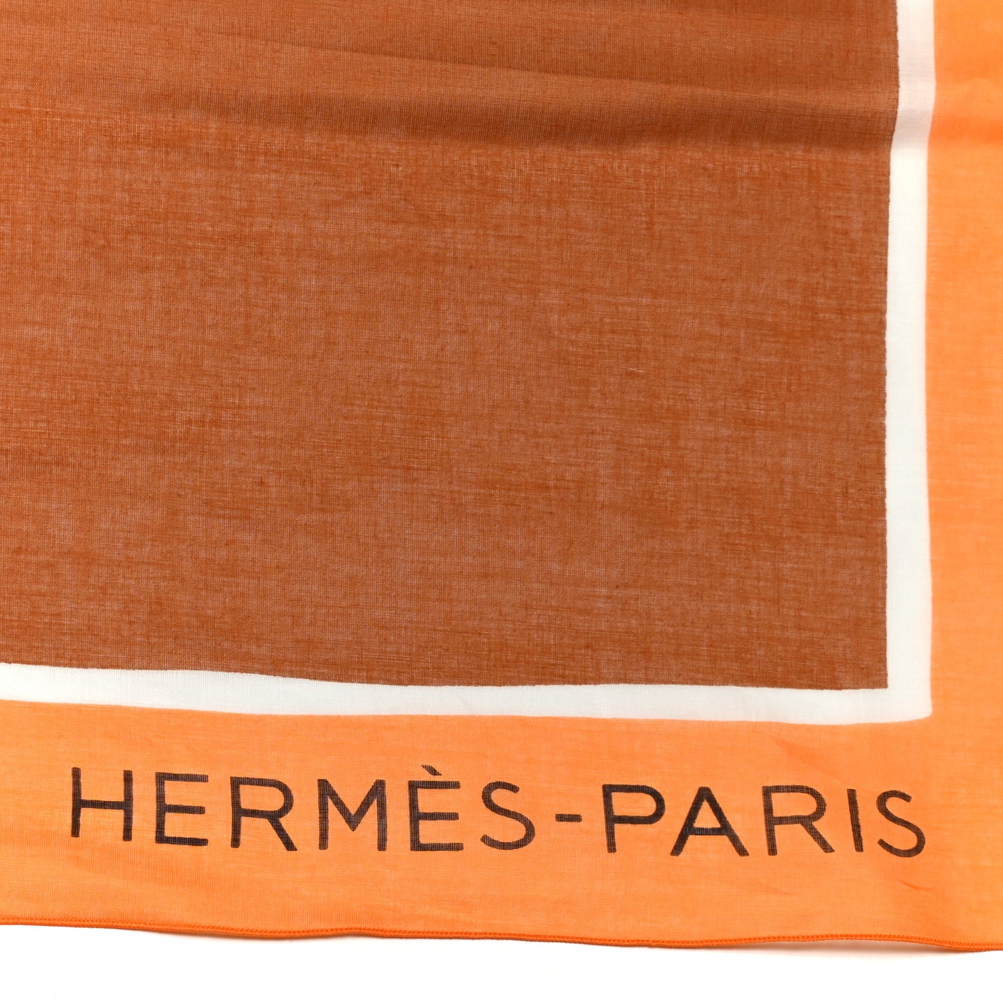 Cotton Escale A La Plage Beach Pareo Orange Ocre