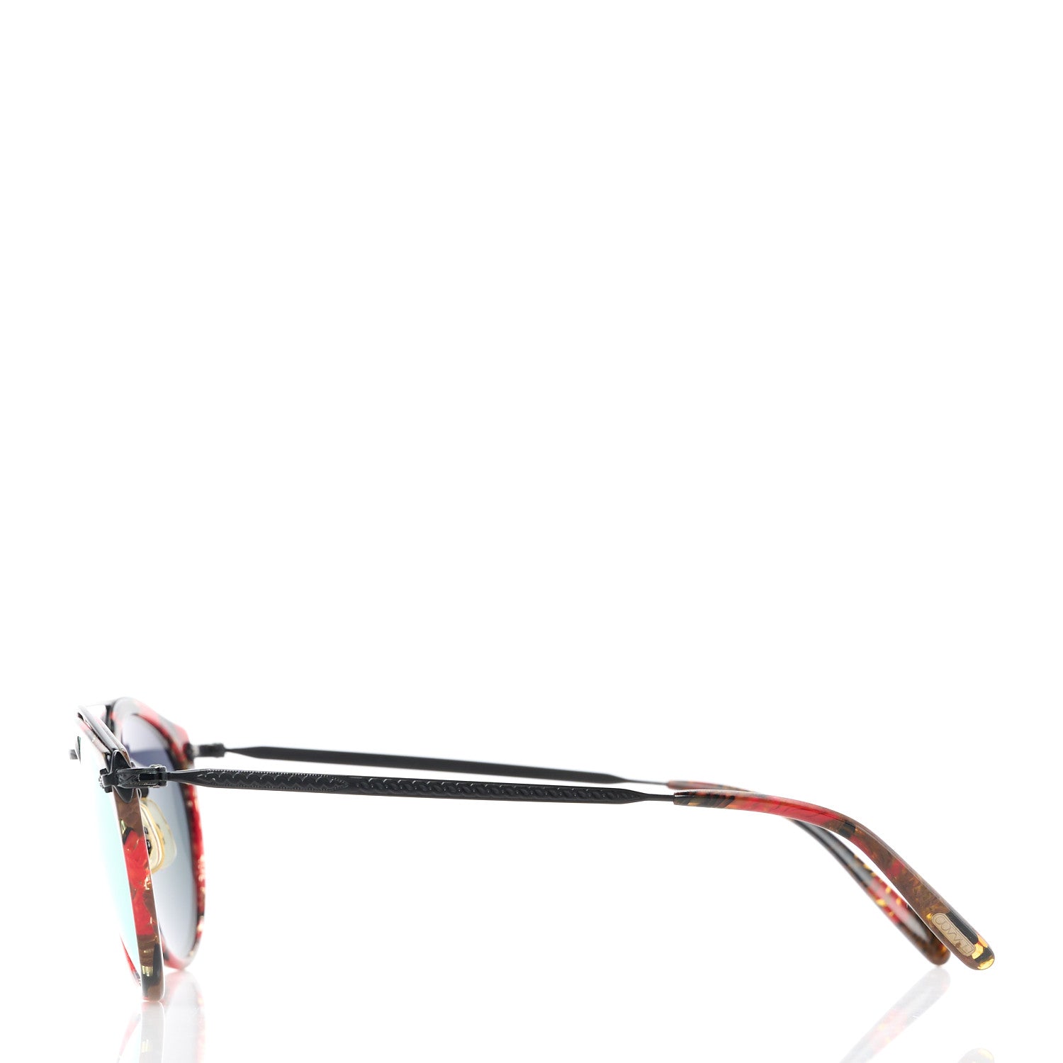 Oliver Peoples Acetate Remick Round Sunglasses Palmier Red Black 3 of 8