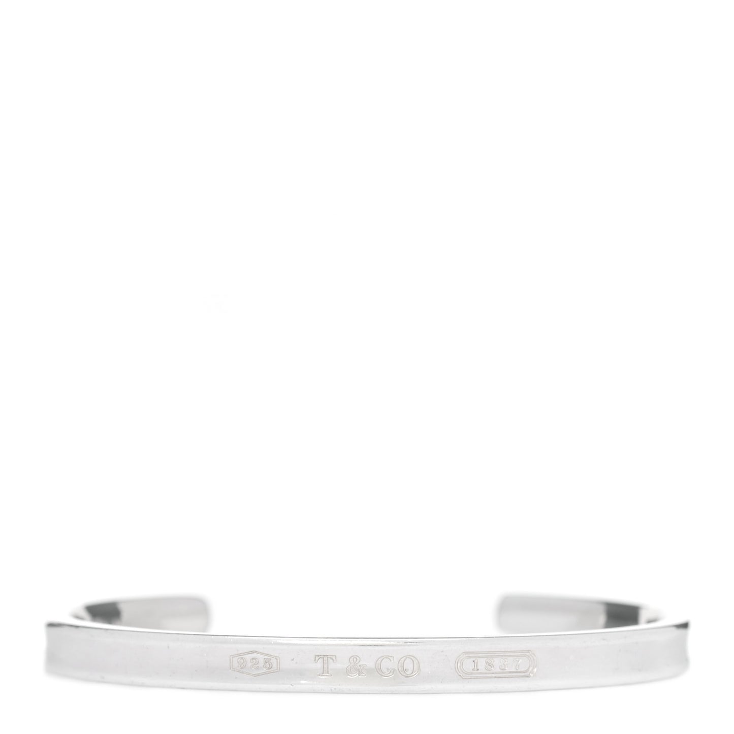 Sterling Silver Narrow 1837 Cuff Bracelet