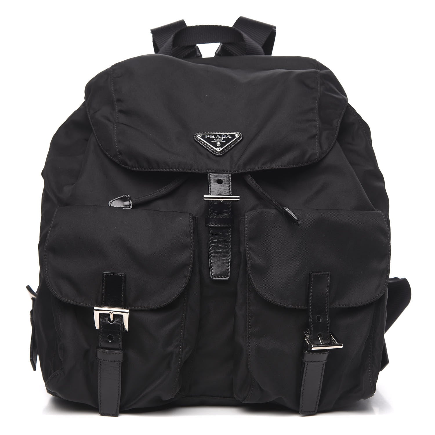 Prada Nylon Vela Medium Backpack Black 1 of 7