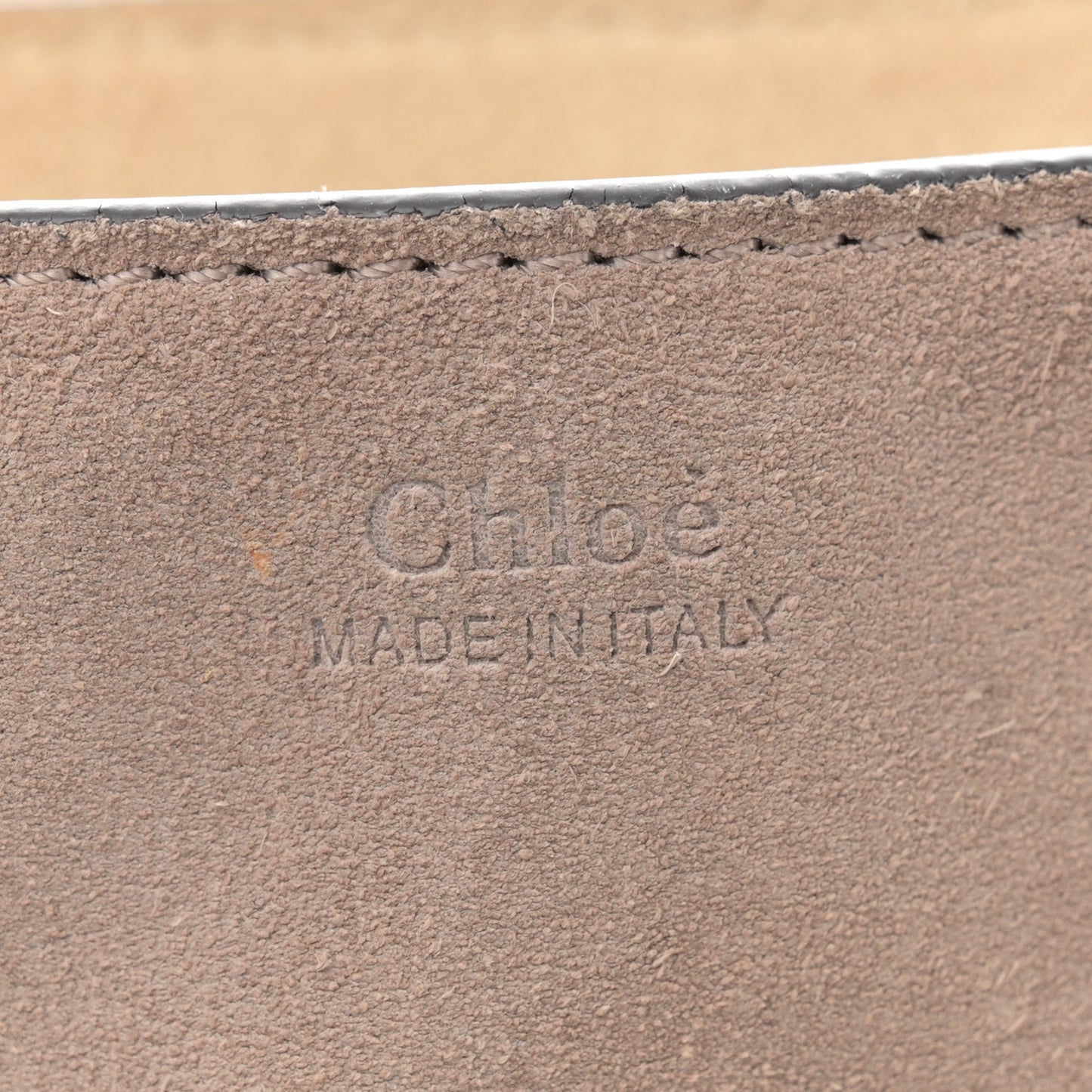 Suede Smooth Calfskin Drew Shoulder Bag Motty Grey