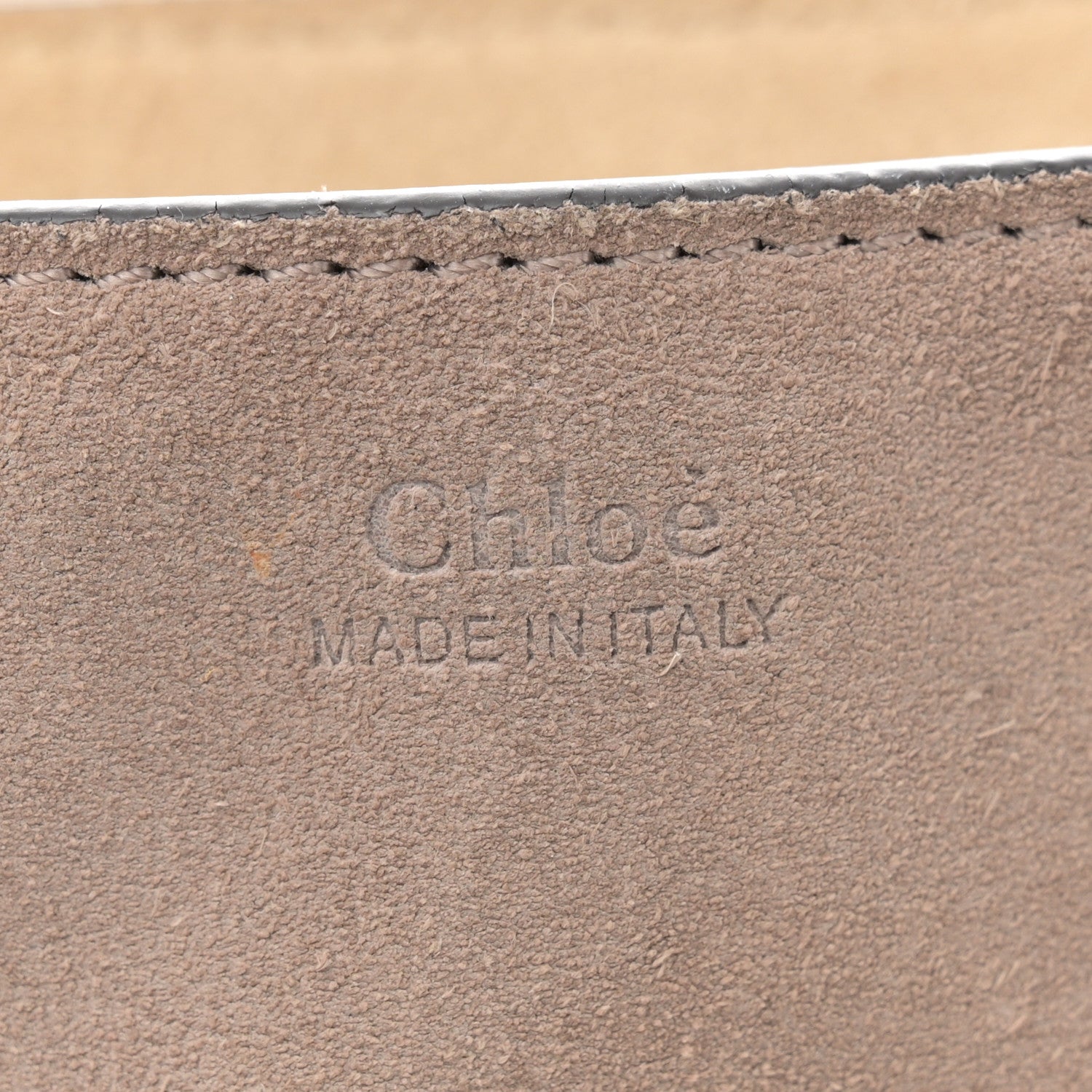 Chloe Suede Smooth Calfskin Drew Shoulder Bag Motty Grey 6 of 15