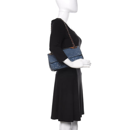 Chanel Iridescent Calfskin Medium In The Mix Flap Blue 3 of 10