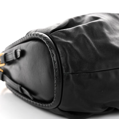 Christian Dior Lambskin Medium Libertine Hobo Black 9 of 10