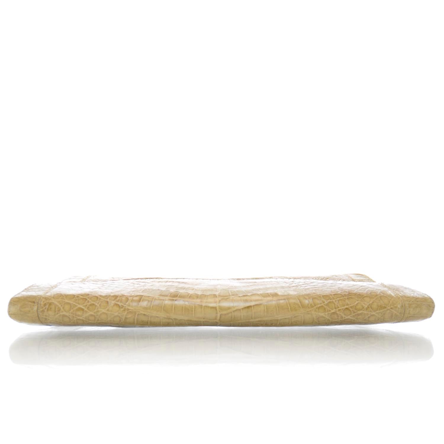 Nancy Gonzalez Crocodile Clutch Brown 4 of 11