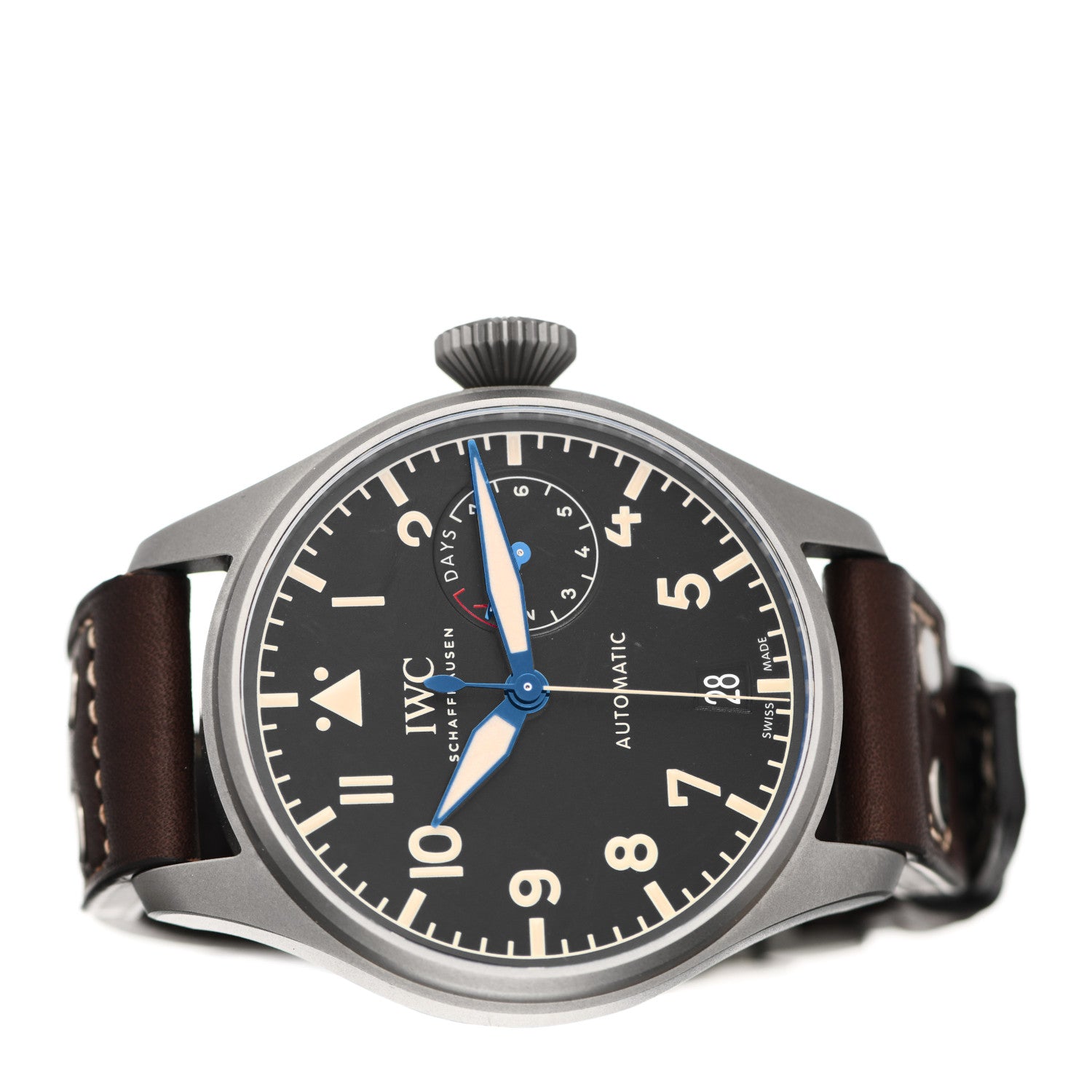 IWC Titanium Calfskin 46mm Big Pilot Heritage Automatic Watch Black IW501004 2 of 4