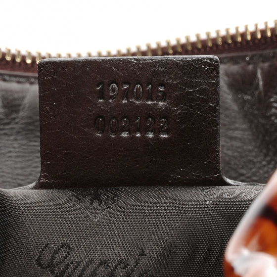 Patent Hysteria Large Clutch Tortoise Brown
