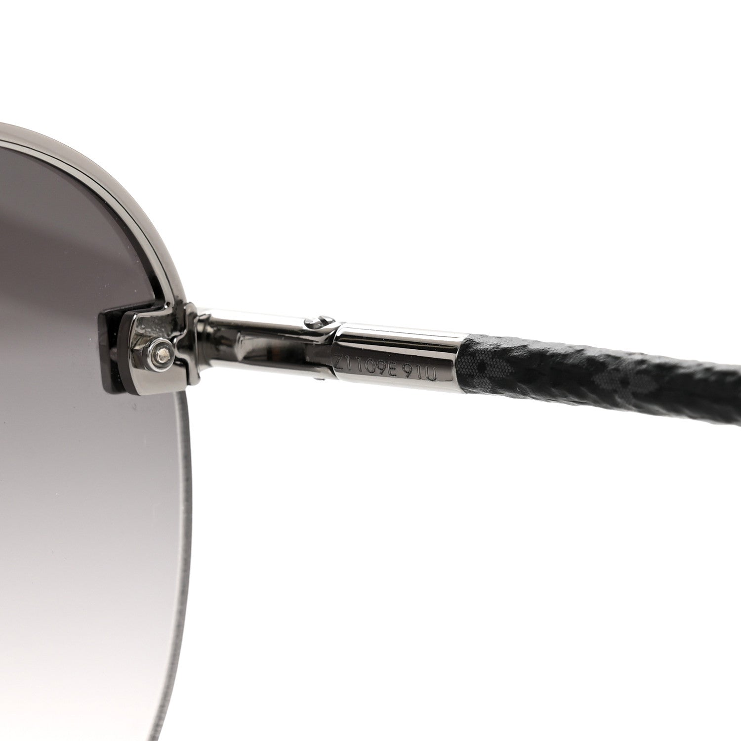 Louis Vuitton Metal Monogram Clockwise Sunglasses Z1595E Black 5 of 6