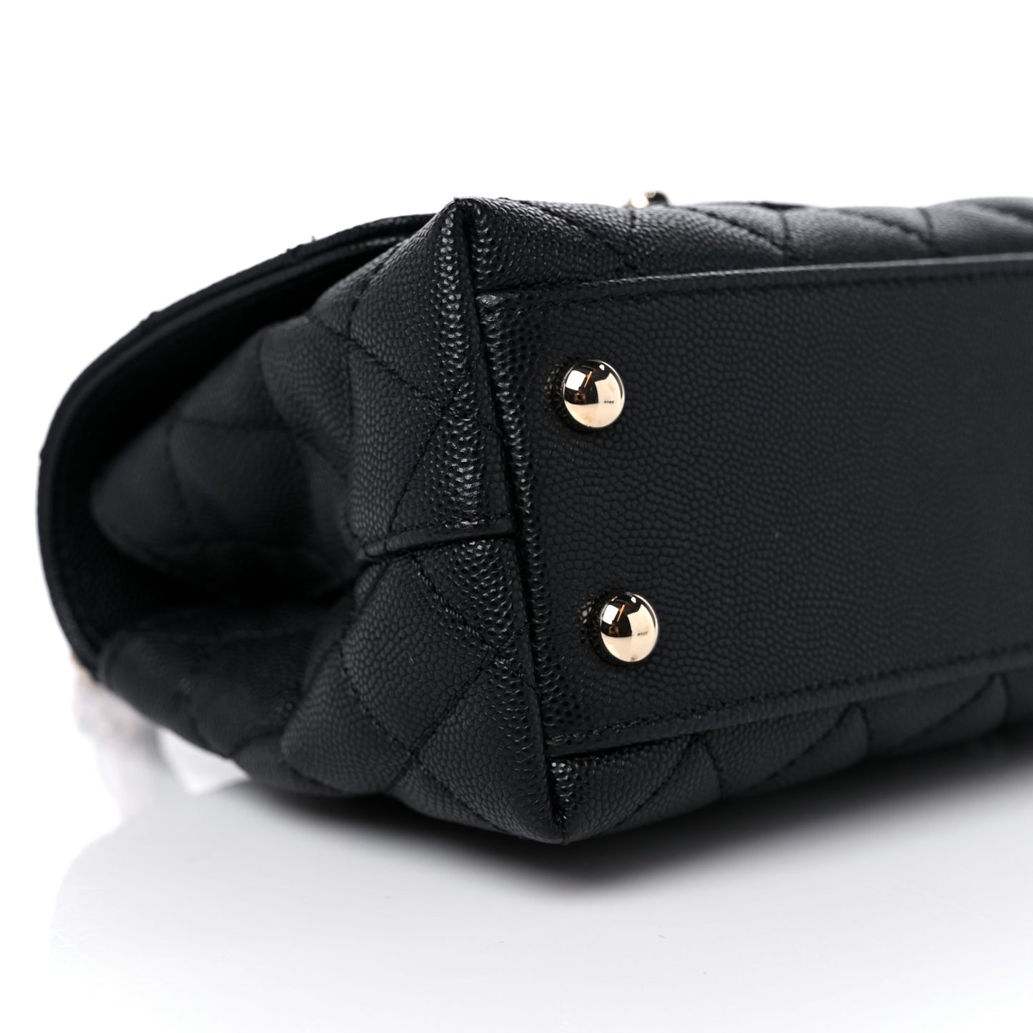 Caviar Quilted Extra Mini Coco Handle Flap Black