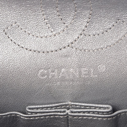 Chanel Metallic Aged Calfskin Quilted 2.55 Reissue 224 Flap Silver 6 of 7