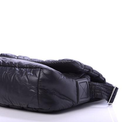 Chanel Nylon Small Coco Cocoon Messenger Bag Black 7 of 12