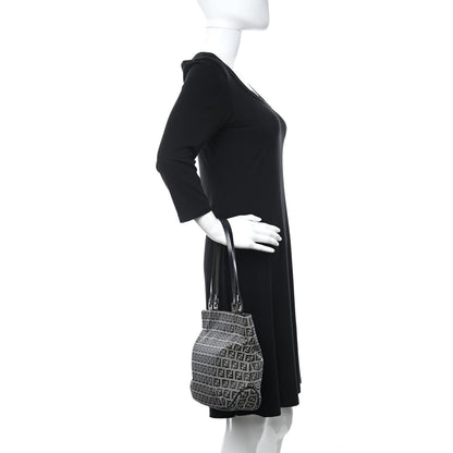 Fendi Zucchino Shopping Tote Navy 3 of 10