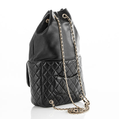 Chanel Lambskin Quilted Large In Seoul Backpack Navy 3 of 7