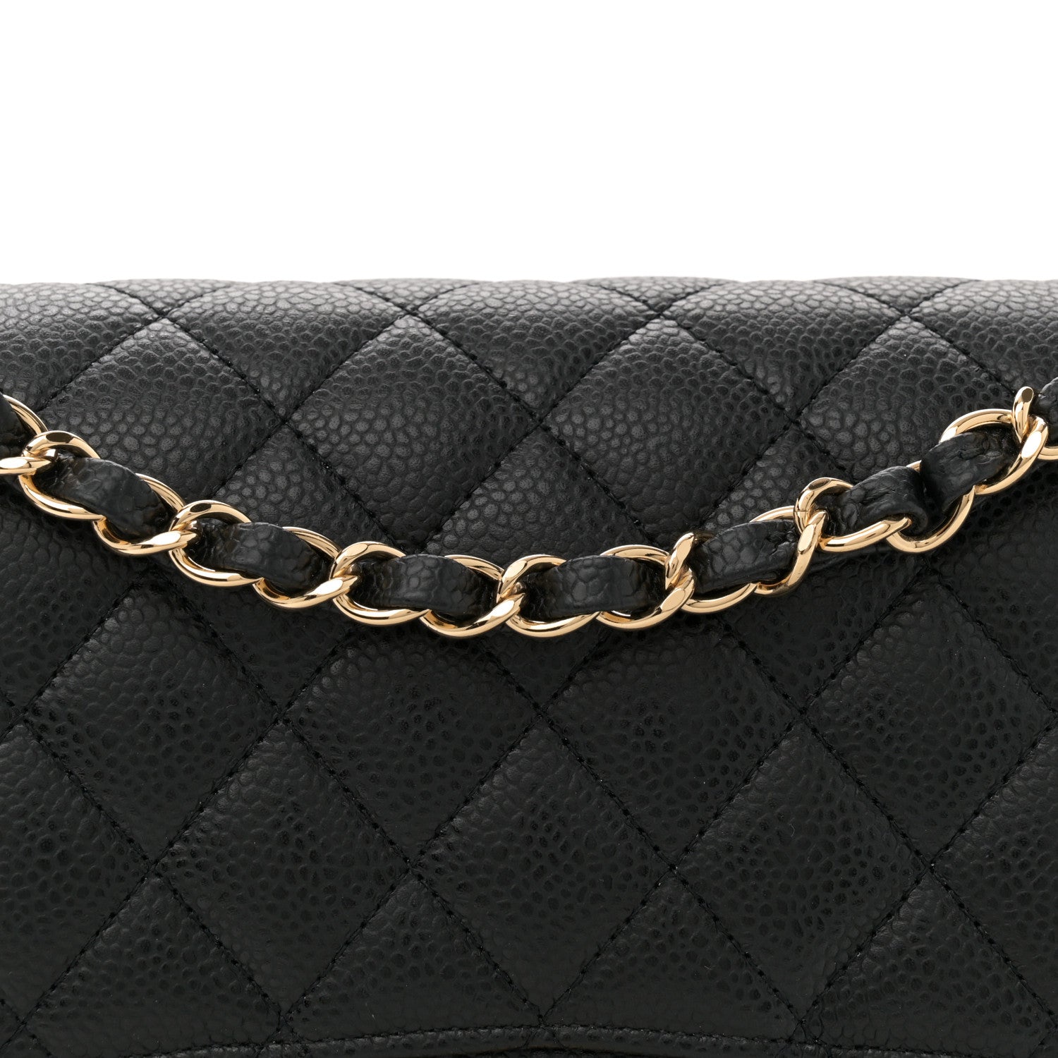 Chanel Caviar Quilted Medium Double Flap Black 8 of 12