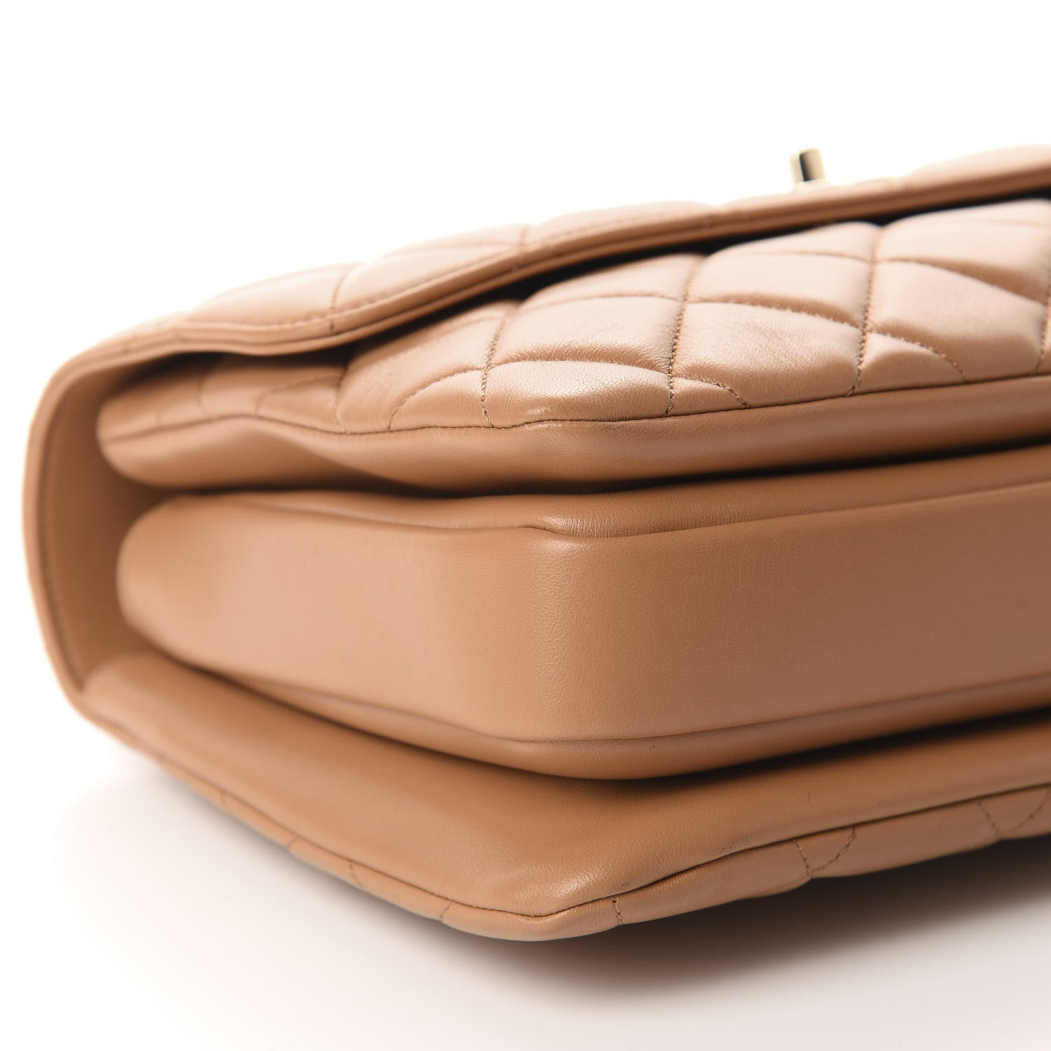 Chanel Lambskin Quilted Medium Trendy CC Flap Dual Handle Bag Light Brown 5 of 10