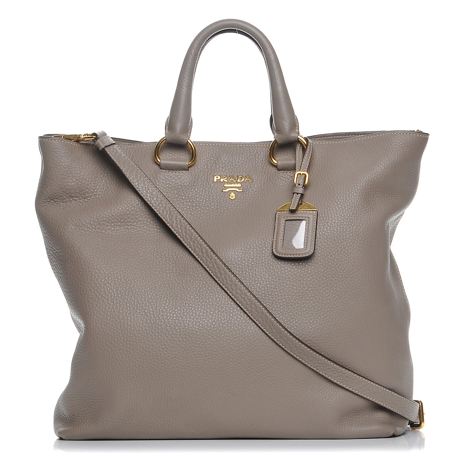 Prada Vitello Daino Tote Argilla 1 of 9