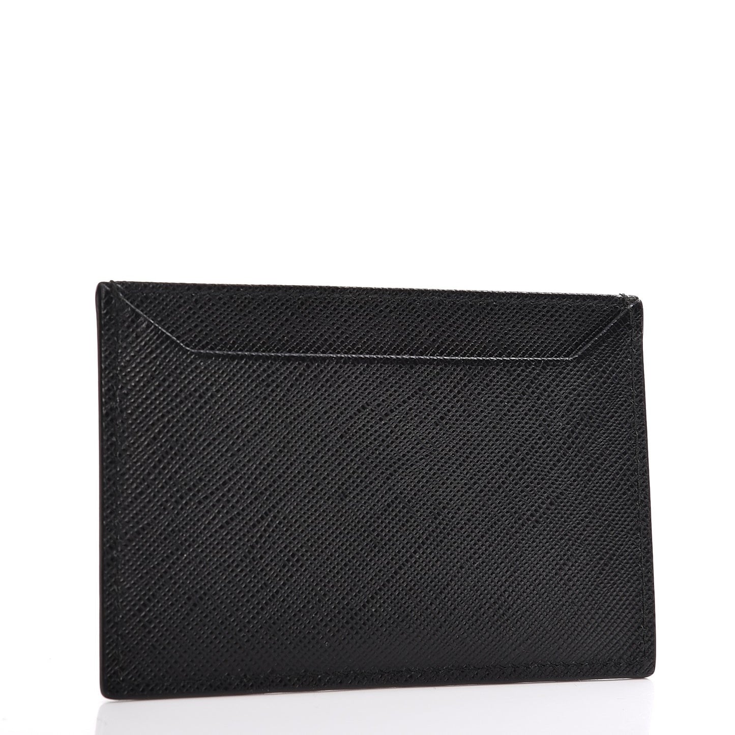 Saffiano Metal Card Case Black