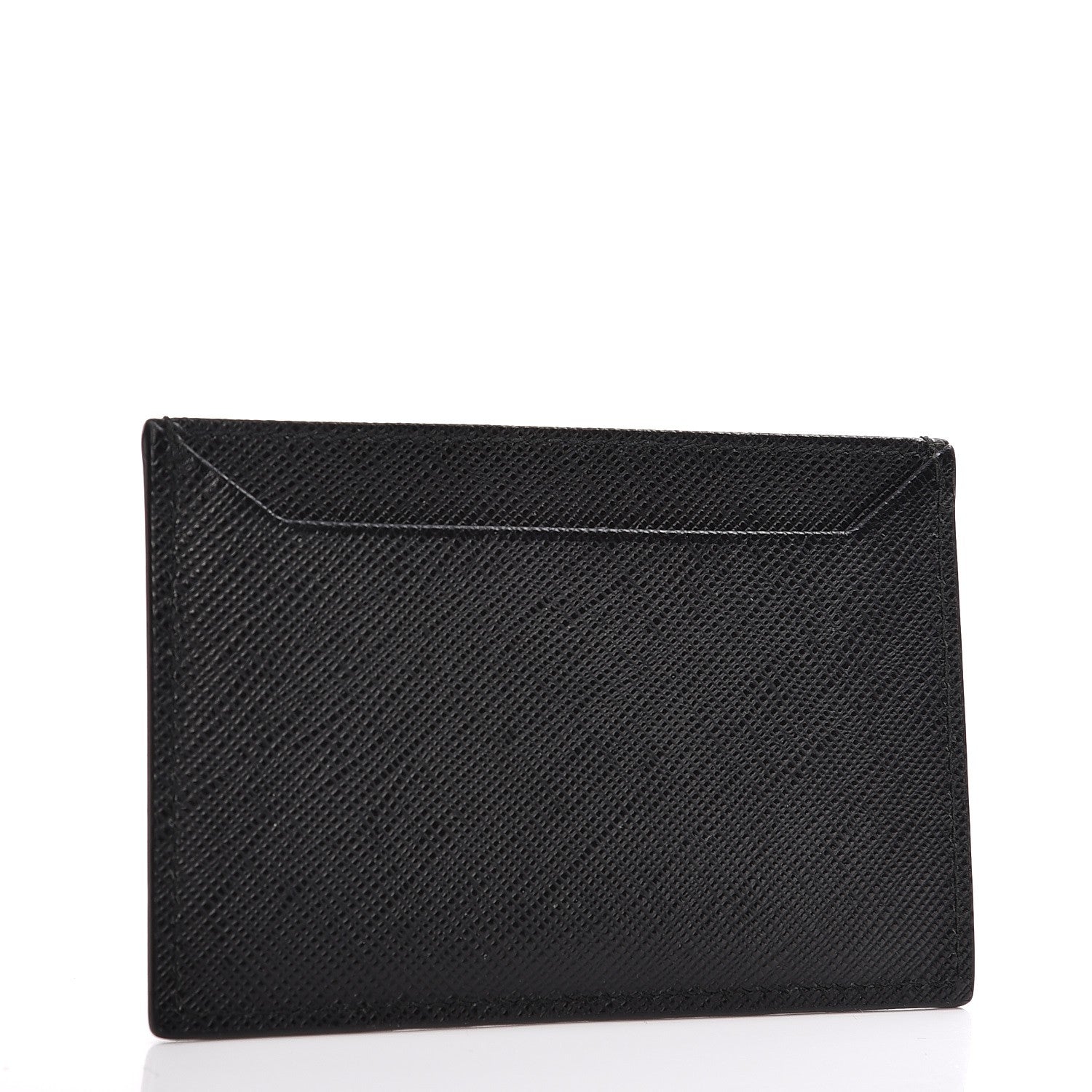 Prada Saffiano Metal Card Case Black 3 of 6