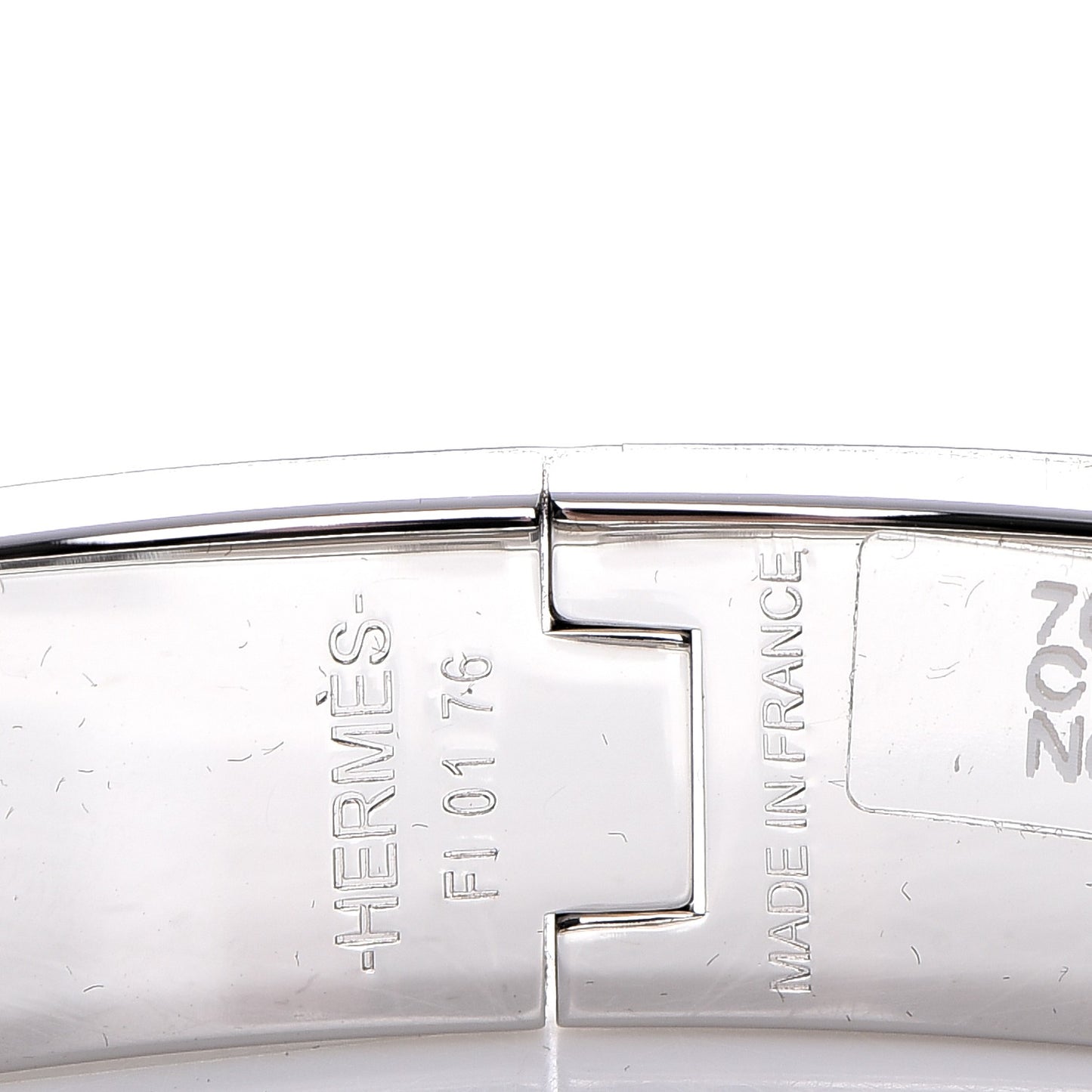 Enamel Narrow Clic Clac H Bracelet PM Black