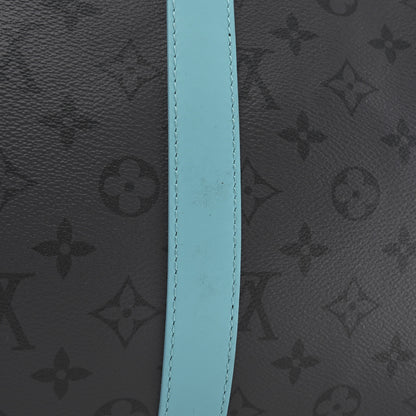 Louis Vuitton Reverse Monogram Eclipse Keepall Bandouliere 55 Turquoise 9 of 9