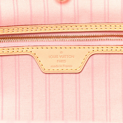 Louis Vuitton Damier Azur Delightful MM Rose Ballerine 6 of 14