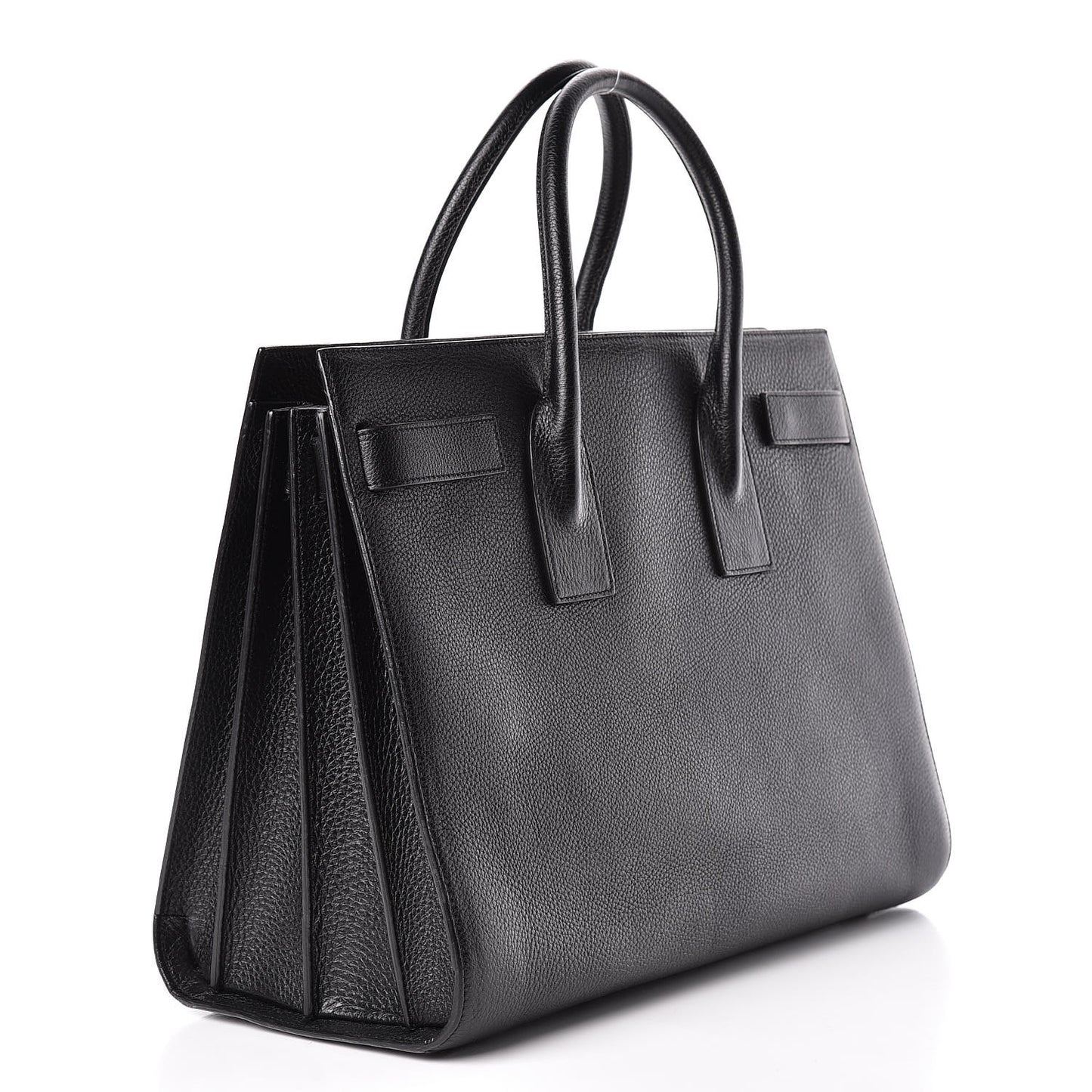 Grained Calfskin Large Sac De Jour Carryall Black