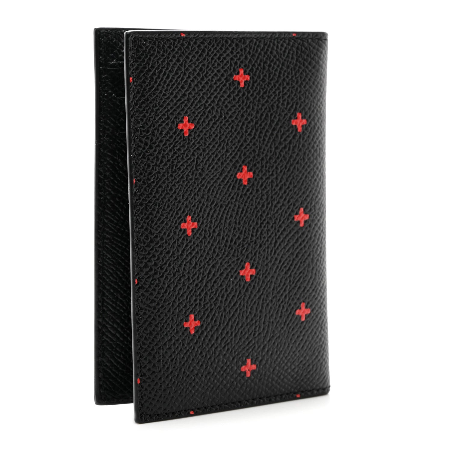 Givenchy Calfskin Cross Folding Card Holder Black 3 of 8