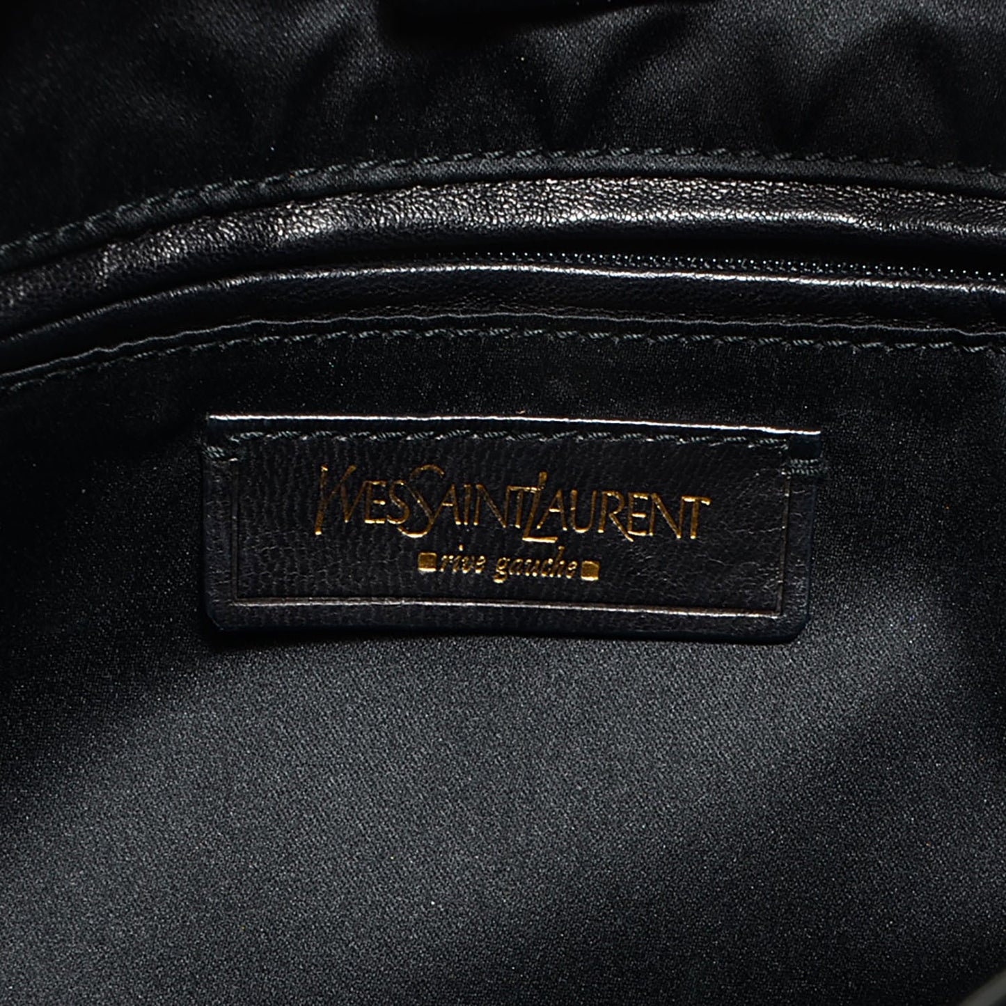 Textured Patent Small Y-Mail Tote Black