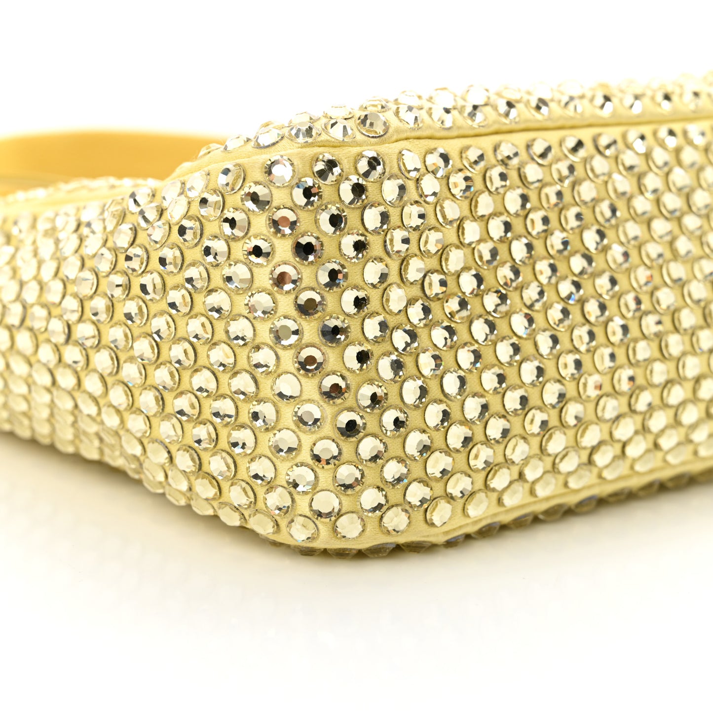 Satin Crystal Mini Re-Edition 2000 Bag Ananas