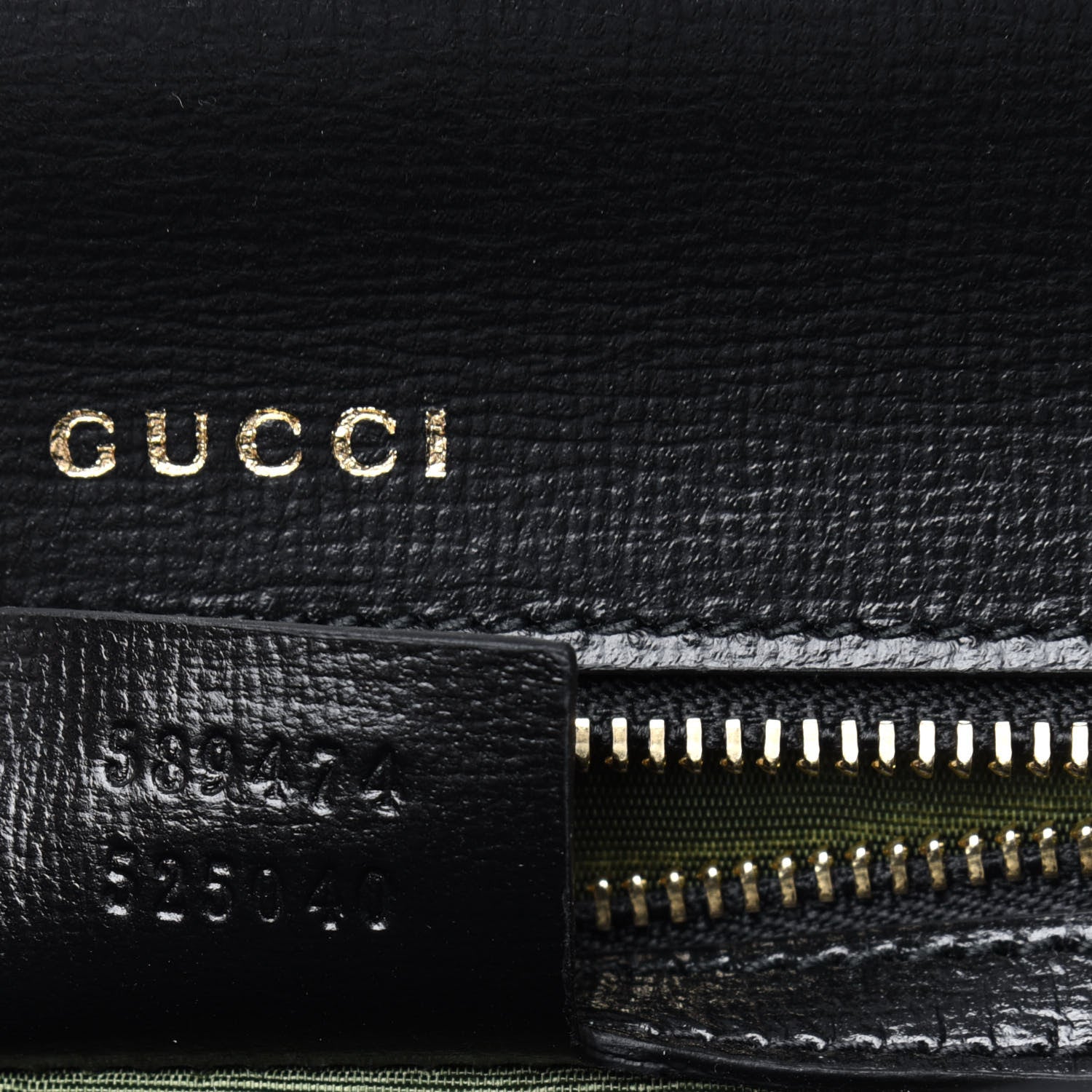 Gucci Textured Calfskin Small Torchon GG Ring Shoulder Bag Black 8 of 13