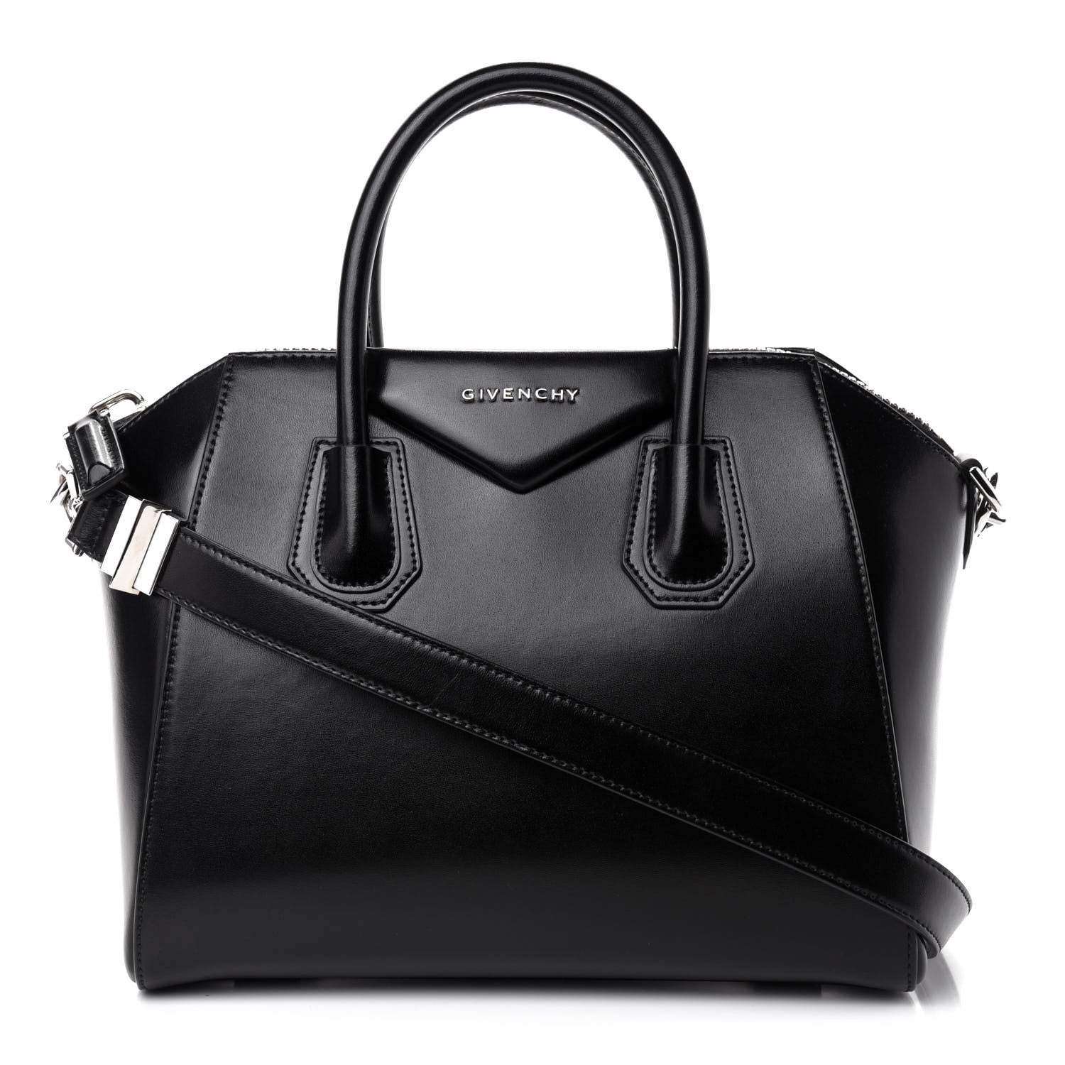 Givenchy Shiny Lord Calfskin Small Antigona Black 1 of 10