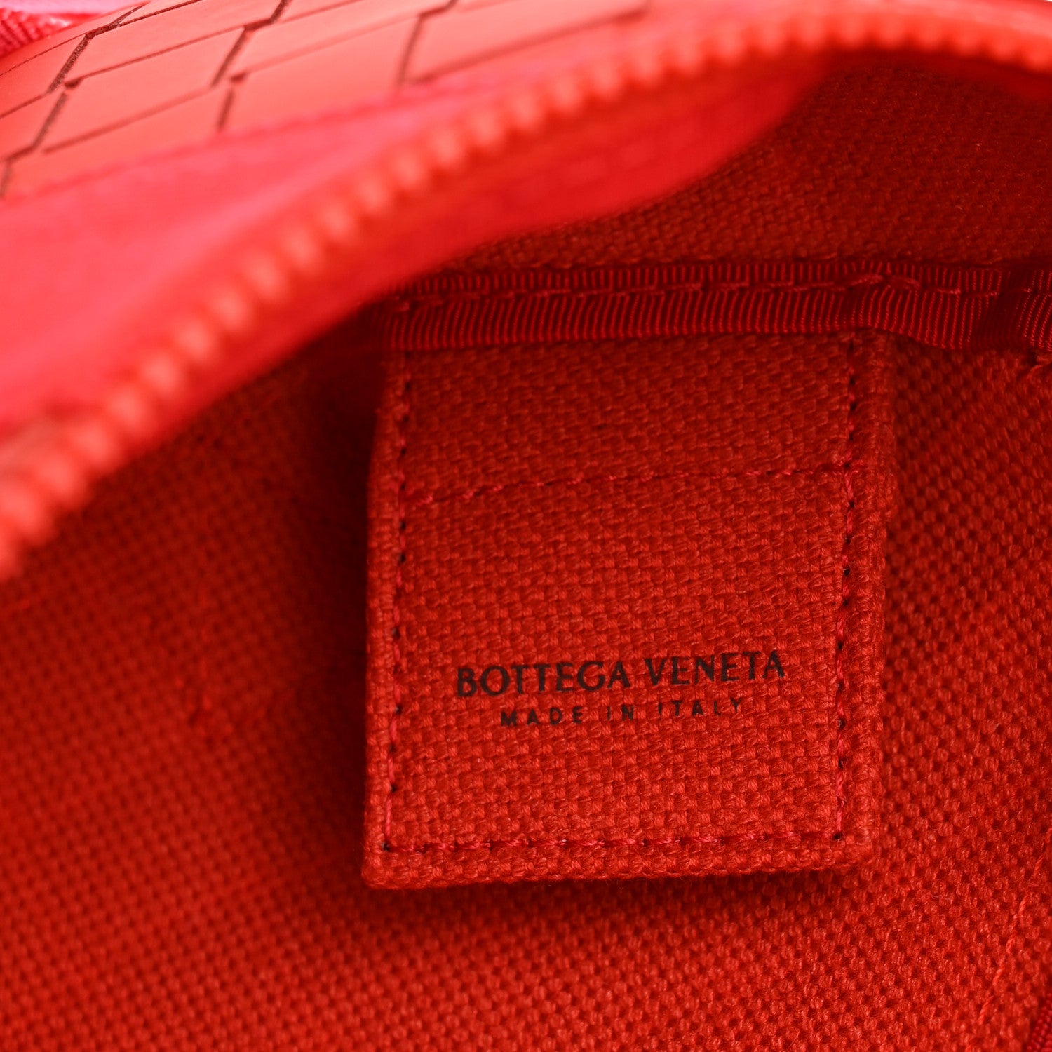 Bottega Veneta Nappa Intrecciato Carved Panels Belt Bag Red 6 of 11