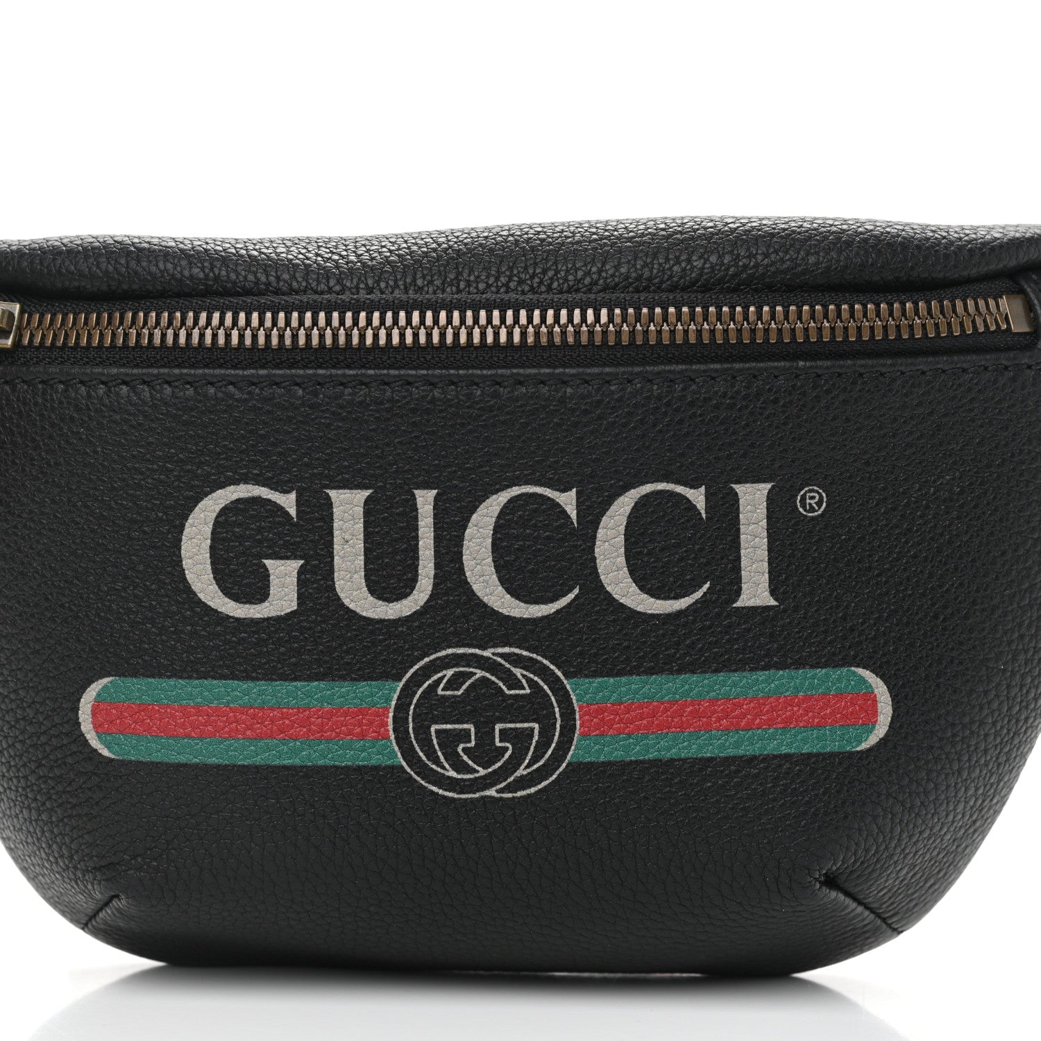 Gucci Grained Calfskin Small Logo Belt Bag Black 8 of 10