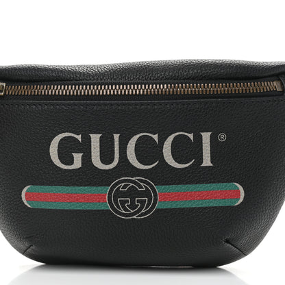 Gucci Grained Calfskin Small Logo Belt Bag Black 8 of 10