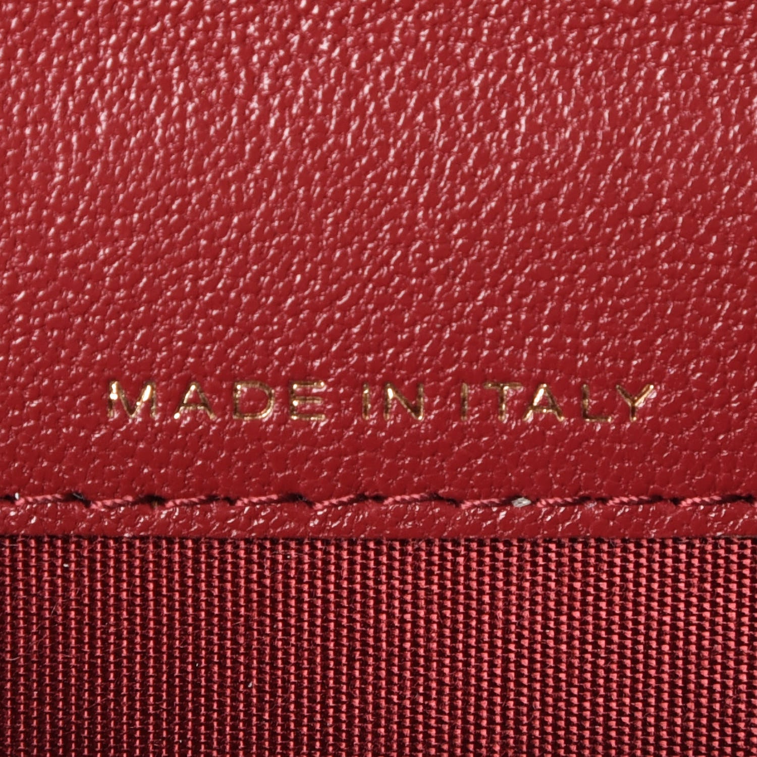 Chanel Sheepskin Quilted Vintage Mademoiselle Card Holder Red 7 of 9