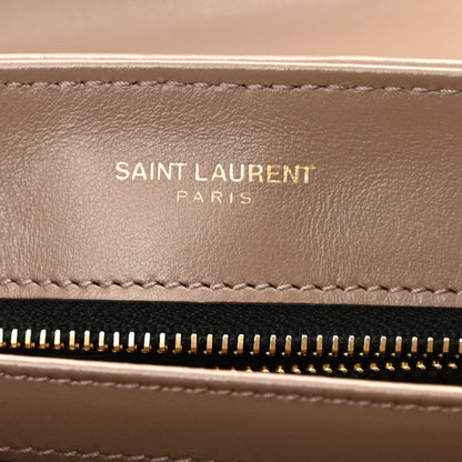 Saint Laurent Calfskin Y Quilted Monogram Toy Loulou Crossbody Bag Taupe 7 of 9