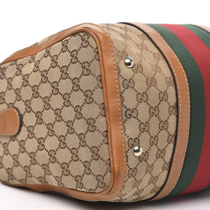 Gucci Monogram Vintage Web Medium Boston Tobacco 9 of 18