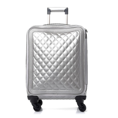 Chanel Metallic Caviar Quilted Coco Case Trolley Silver 1 of 9