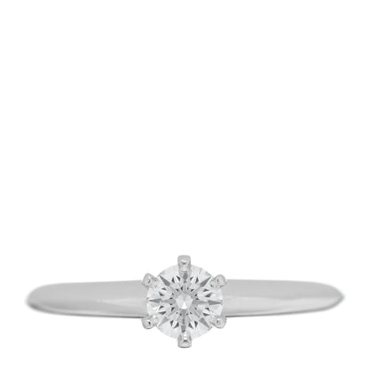 Tiffany Platinum Diamond .30ct Solitaire Engagement Ring 49 4.75 1 of 4