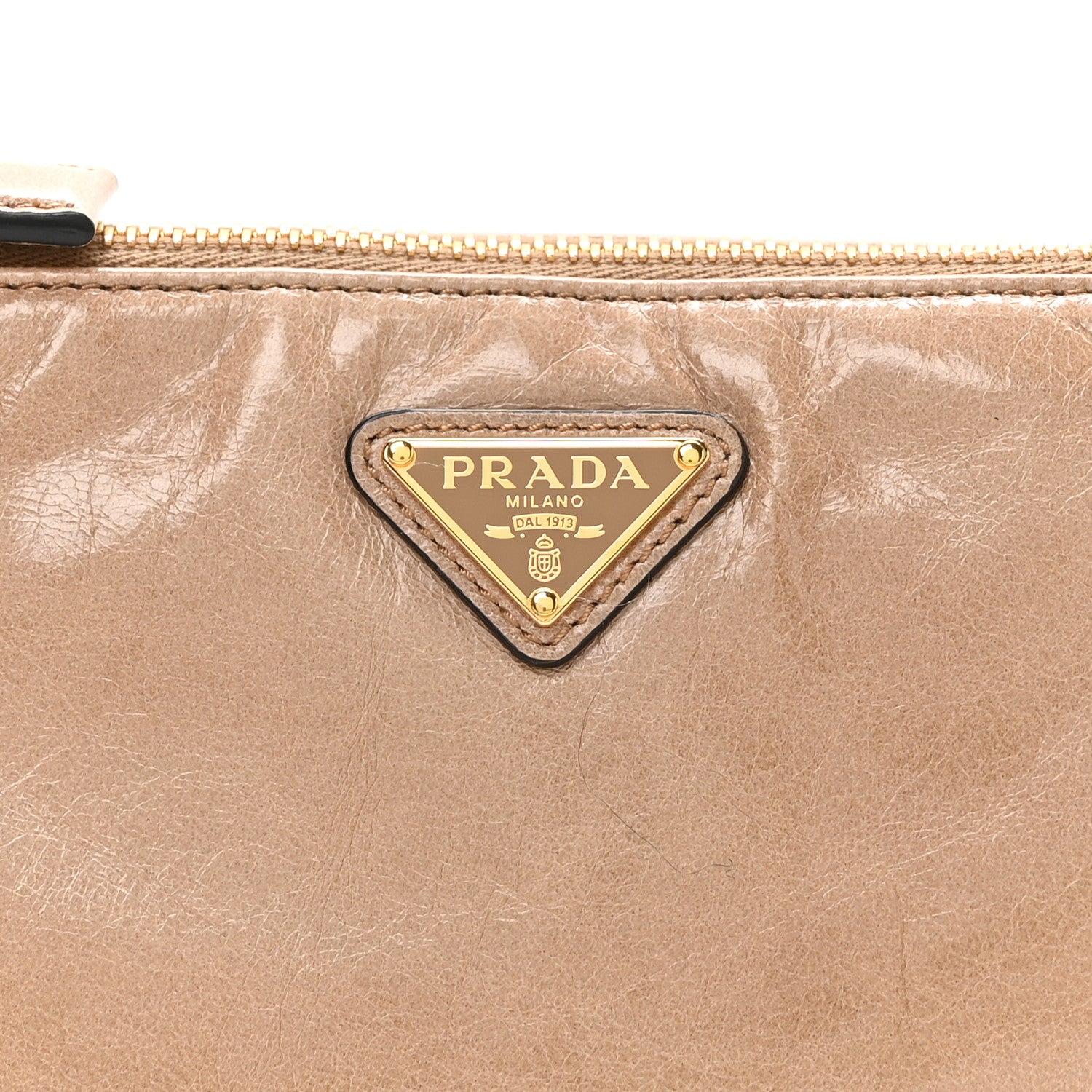 Prada Soft Lux Calfskin Re-Edition 2002 Shoulder Bag Travertine 8 of 10