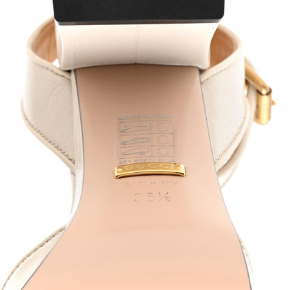 Gucci Quentin Granada Kid Horsebit 25/60mm Platform Sandals 36.5 Mystic White 6 of 8