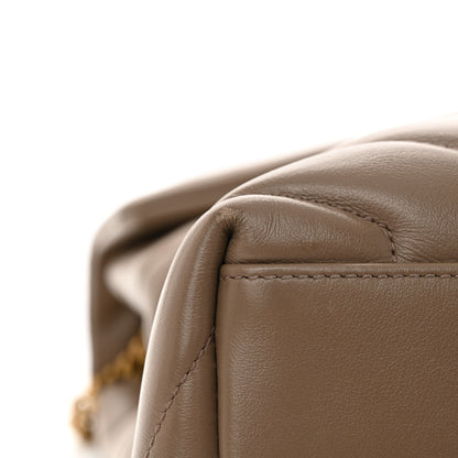 Saint Laurent Calfskin Y Quilted Monogram Medium Loulou Chain Satchel Dark Beige 14 of 14