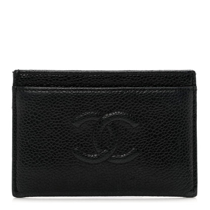 Chanel Caviar Timeless CC Card Holder Black 1 of 10